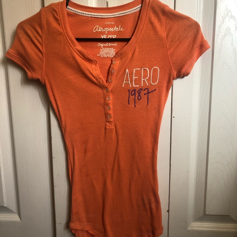 Xs orange logo Aeropostale shirt